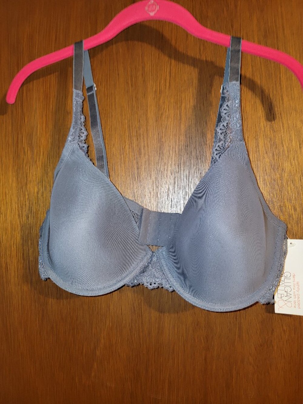 Glatiator Gray Gilligan O'Malley Bra 40c Favorite With Lace Wing Platform New!